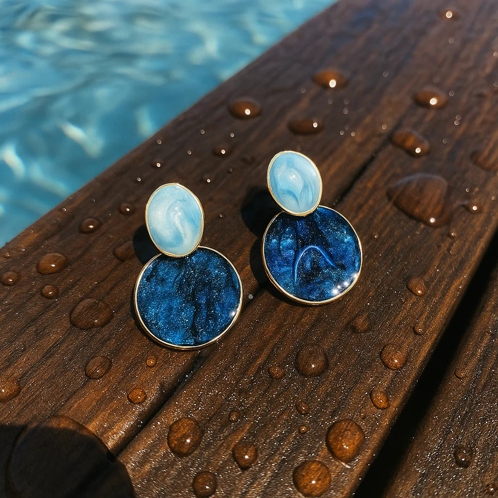 Sky and Seafloor Earrings