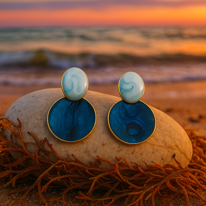 Sky and Seafloor Earrings