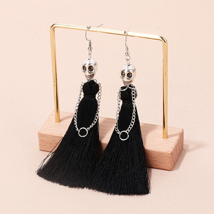 Skeleton Tassel Earrings