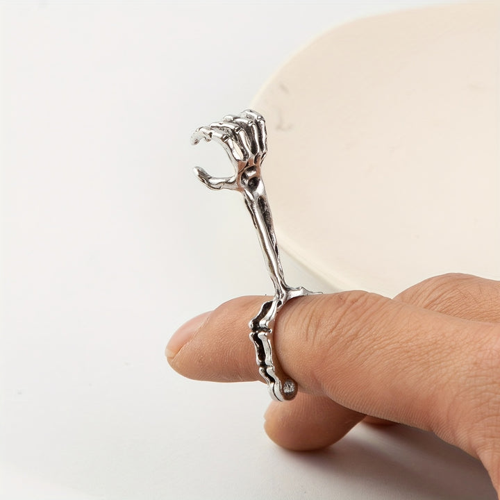 Skeleton Hand Adjustable Ring