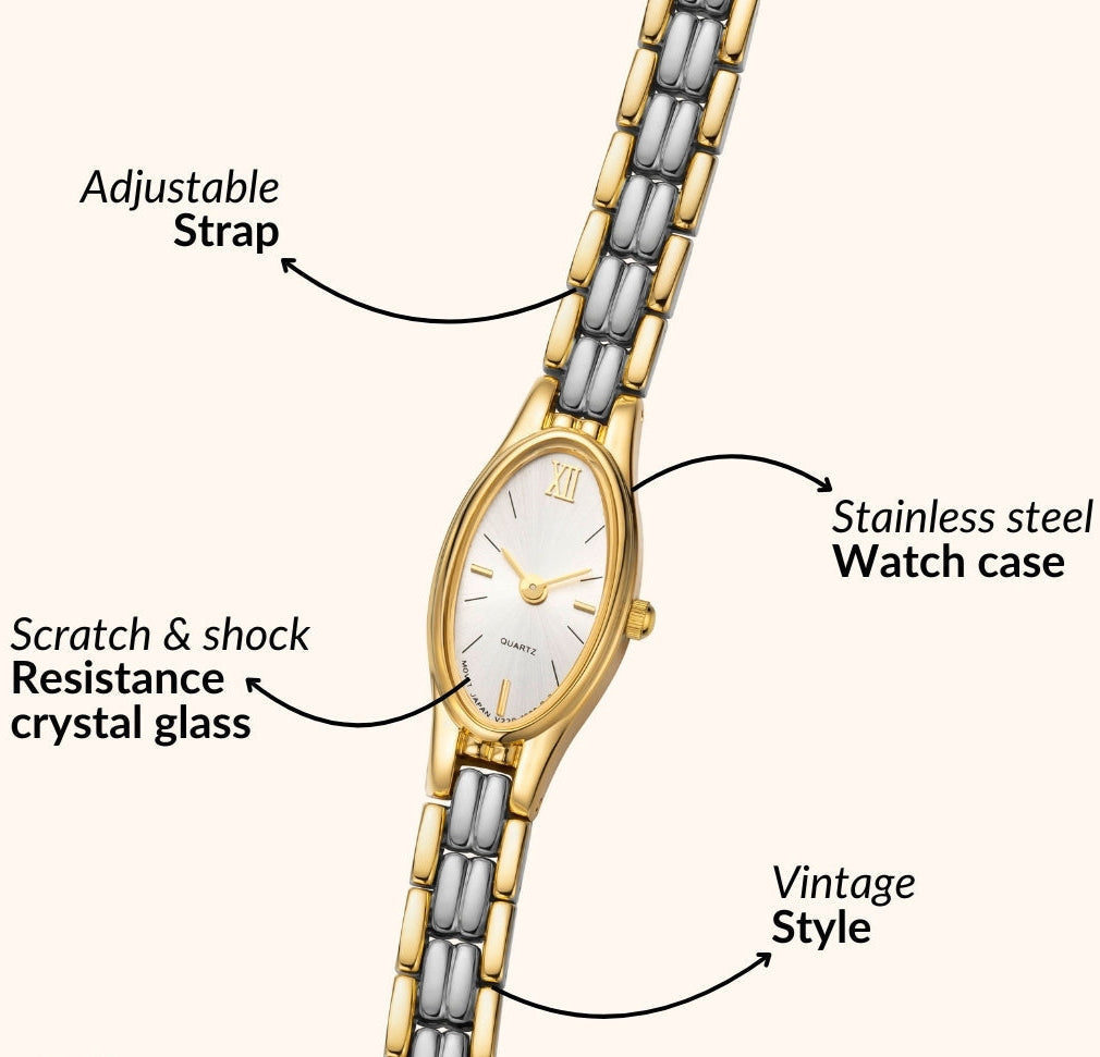 Two-Tone Bracelet Watch