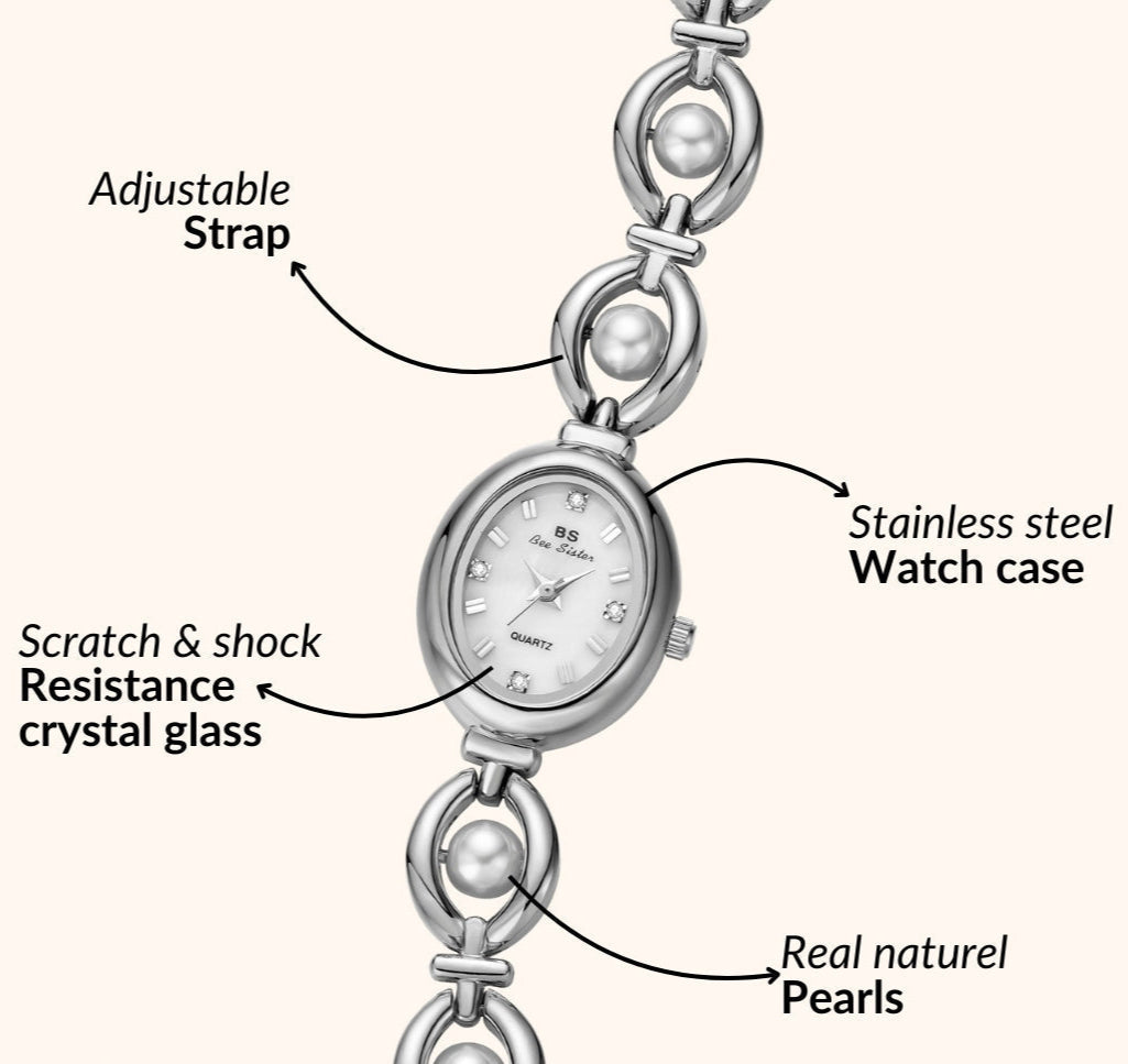 Pearl Silver Elegant Watch