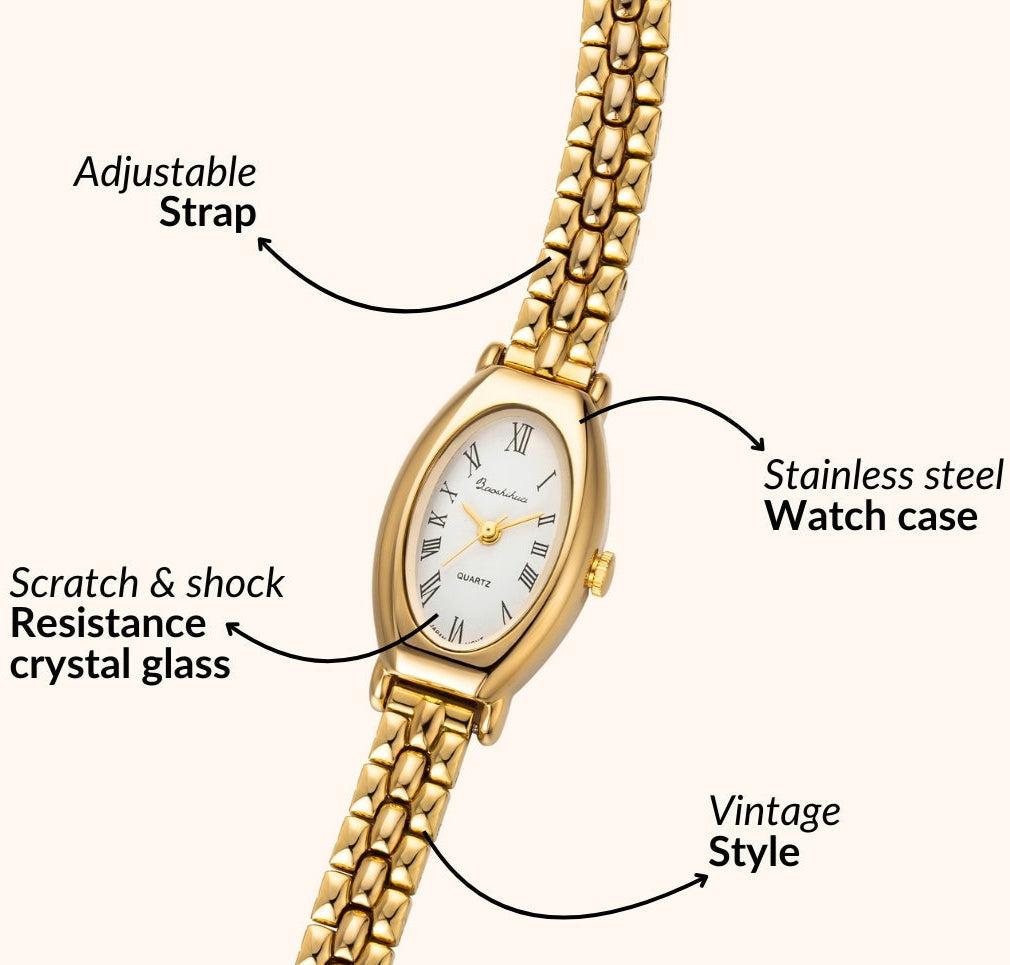Gold Roman Bracelet Watch