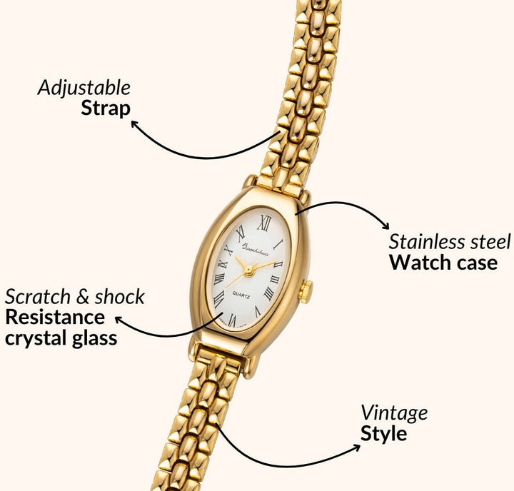 Gold Roman Bracelet Watch