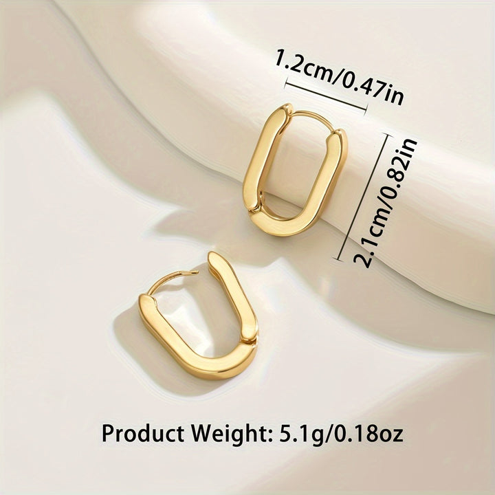 Elegant Geometric Hoop Earrings