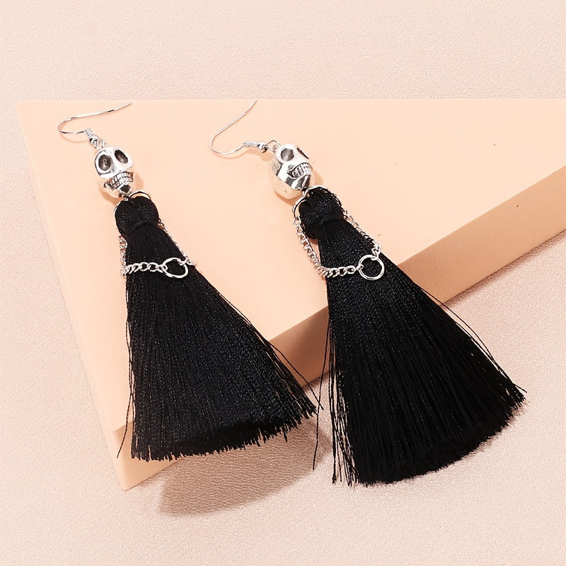 Skeleton Tassel Earrings