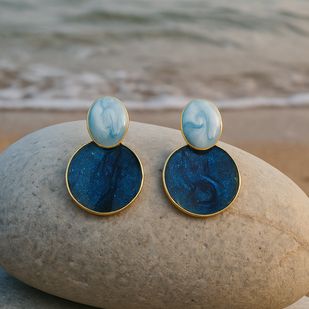 Sky and Seafloor Earrings
