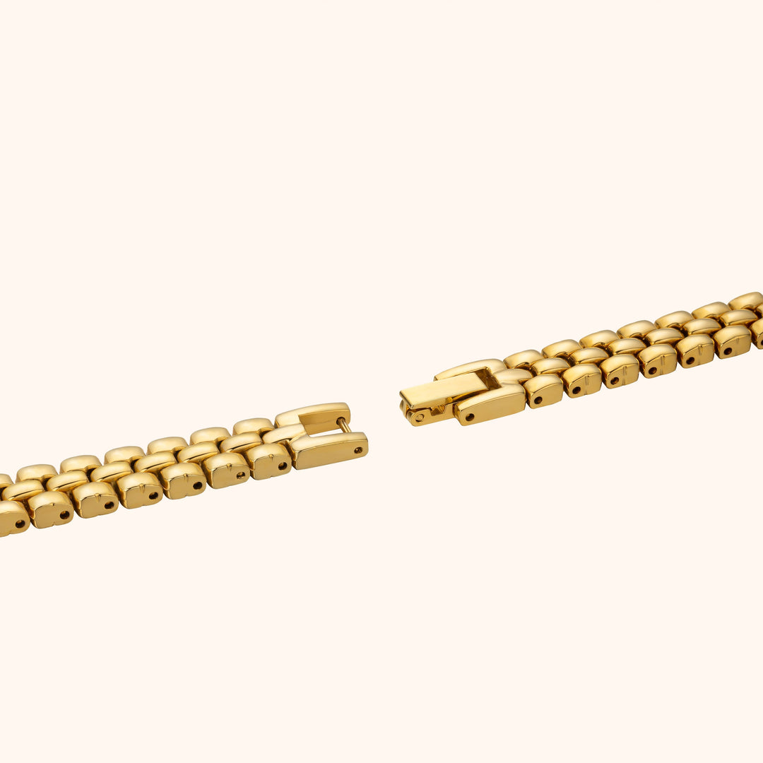 Gold Crystal Dial Watch