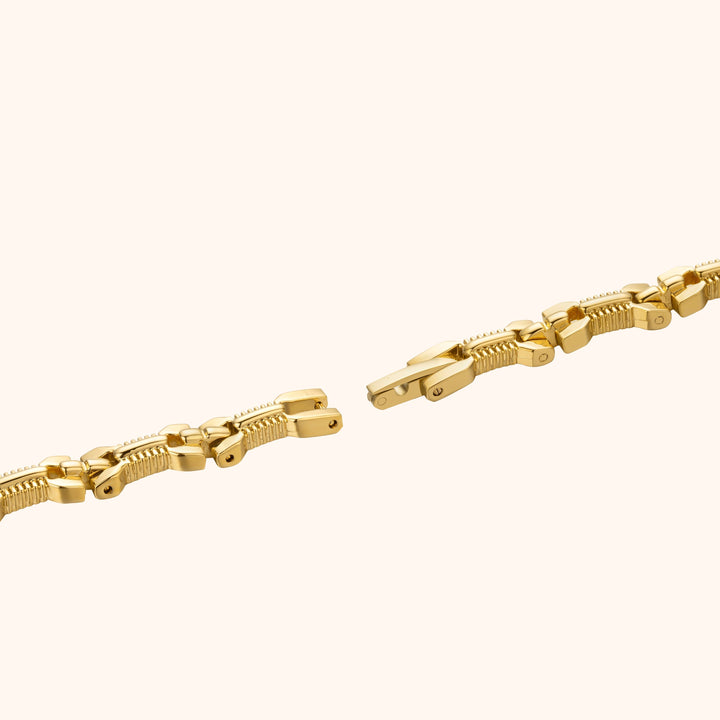 Gold Link Bracelet Watch