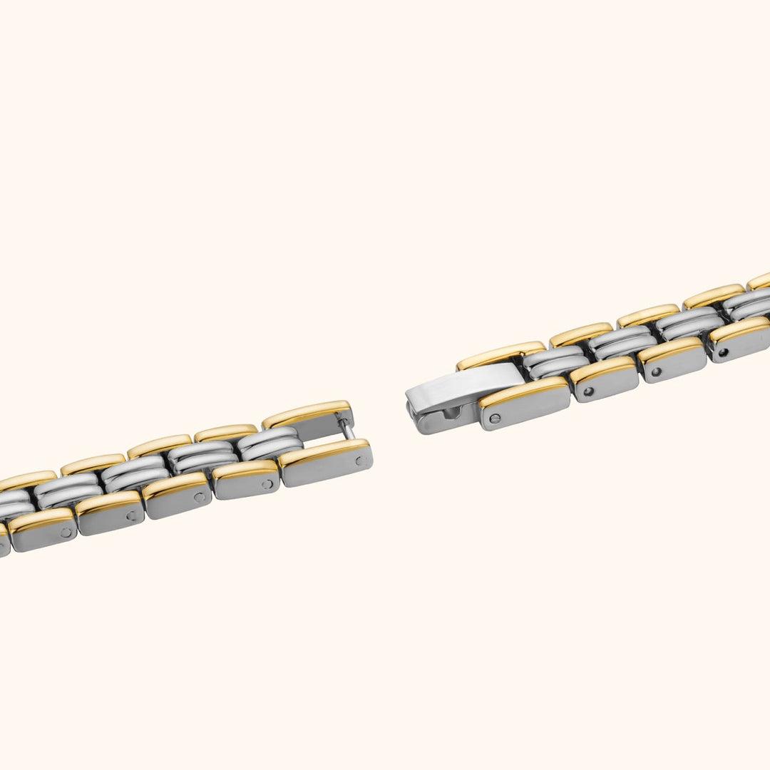 Two-Tone Bracelet Watch