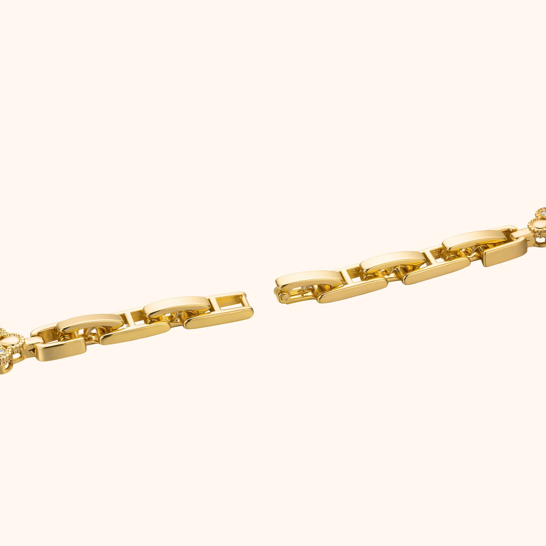Gold Ornate Bracelet Watch