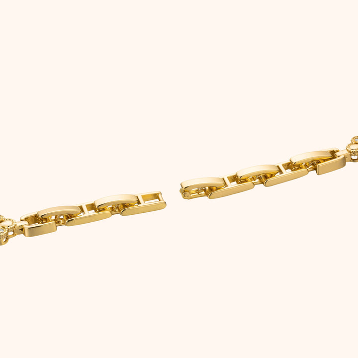 Gold Ornate Bracelet Watch