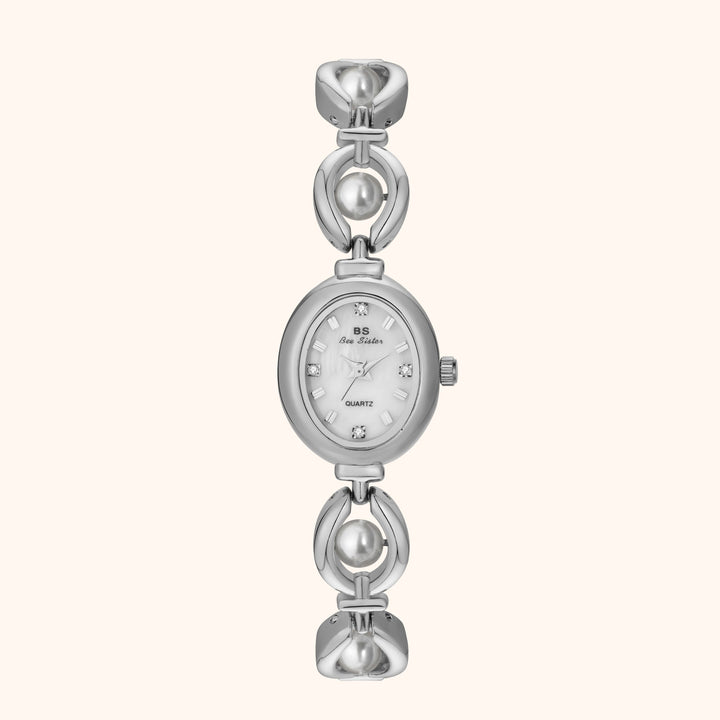Pearl Silver Elegant Watch