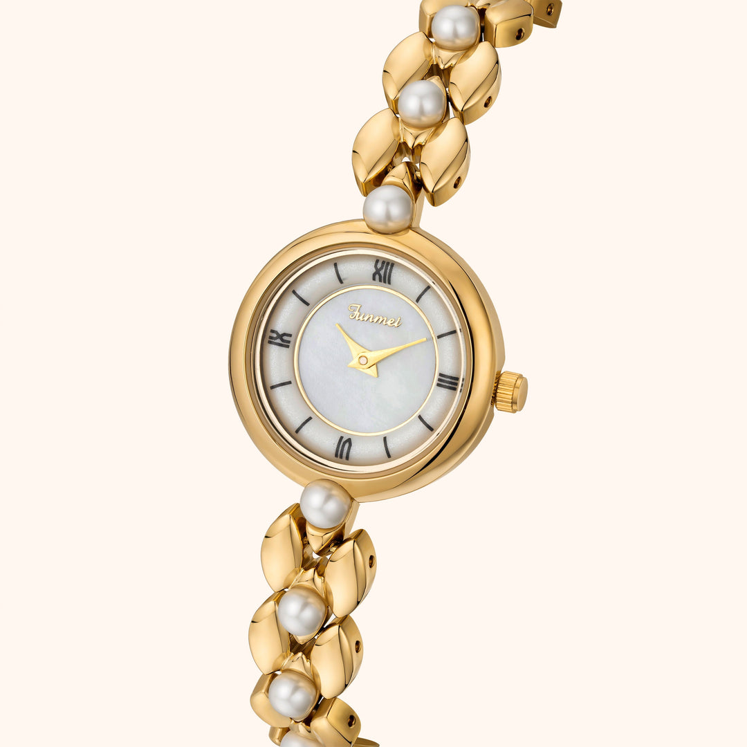 Classic Pearl Gold Watch
