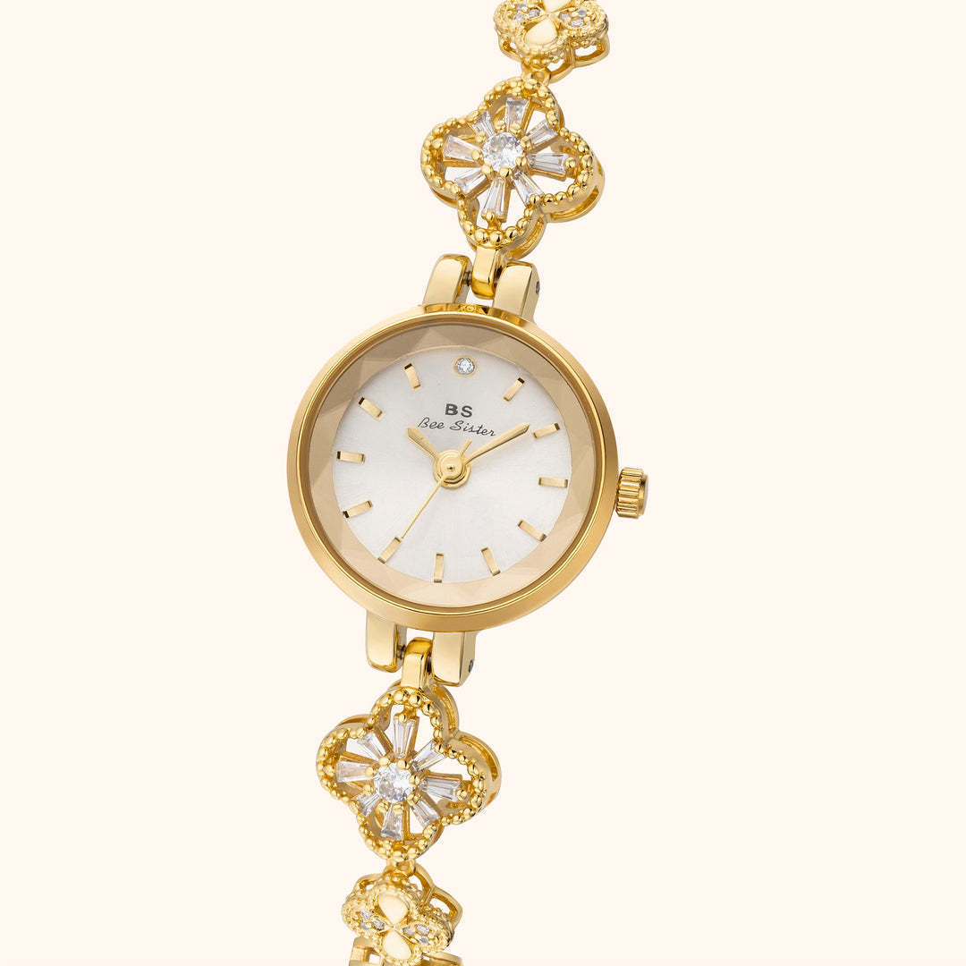 Gold Ornate Bracelet Watch