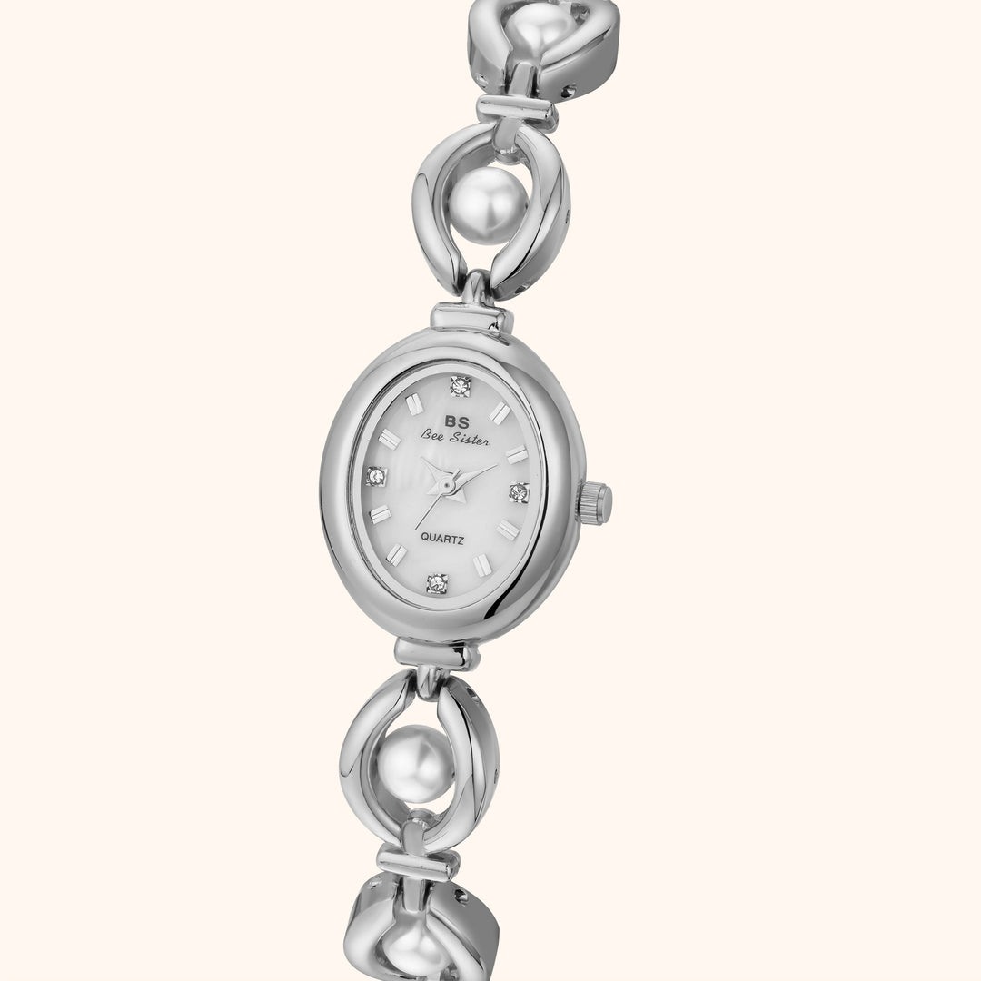 Pearl Silver Elegant Watch