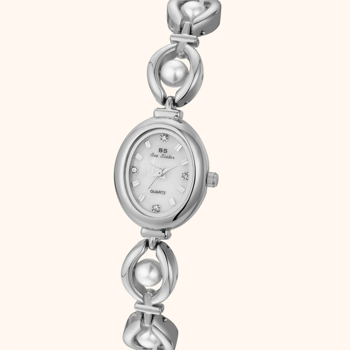 Pearl Silver Elegant Watch