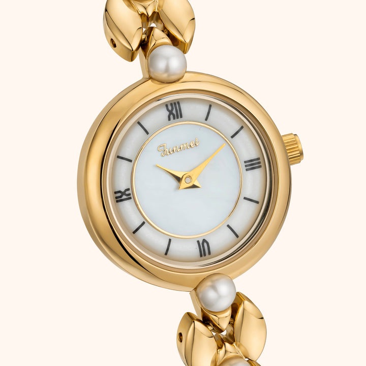 Classic Pearl Gold Watch