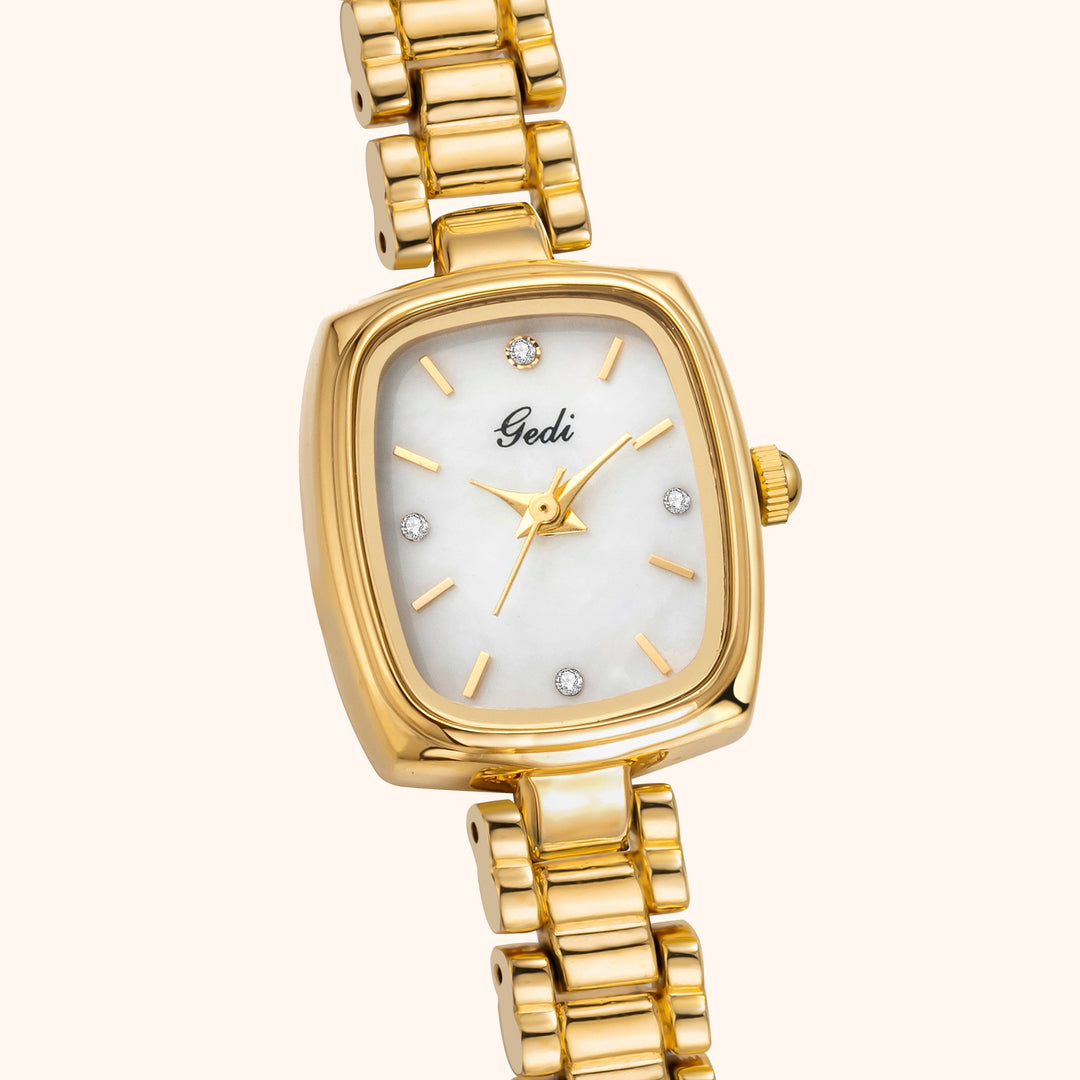 Gold Square Bracelet Watch