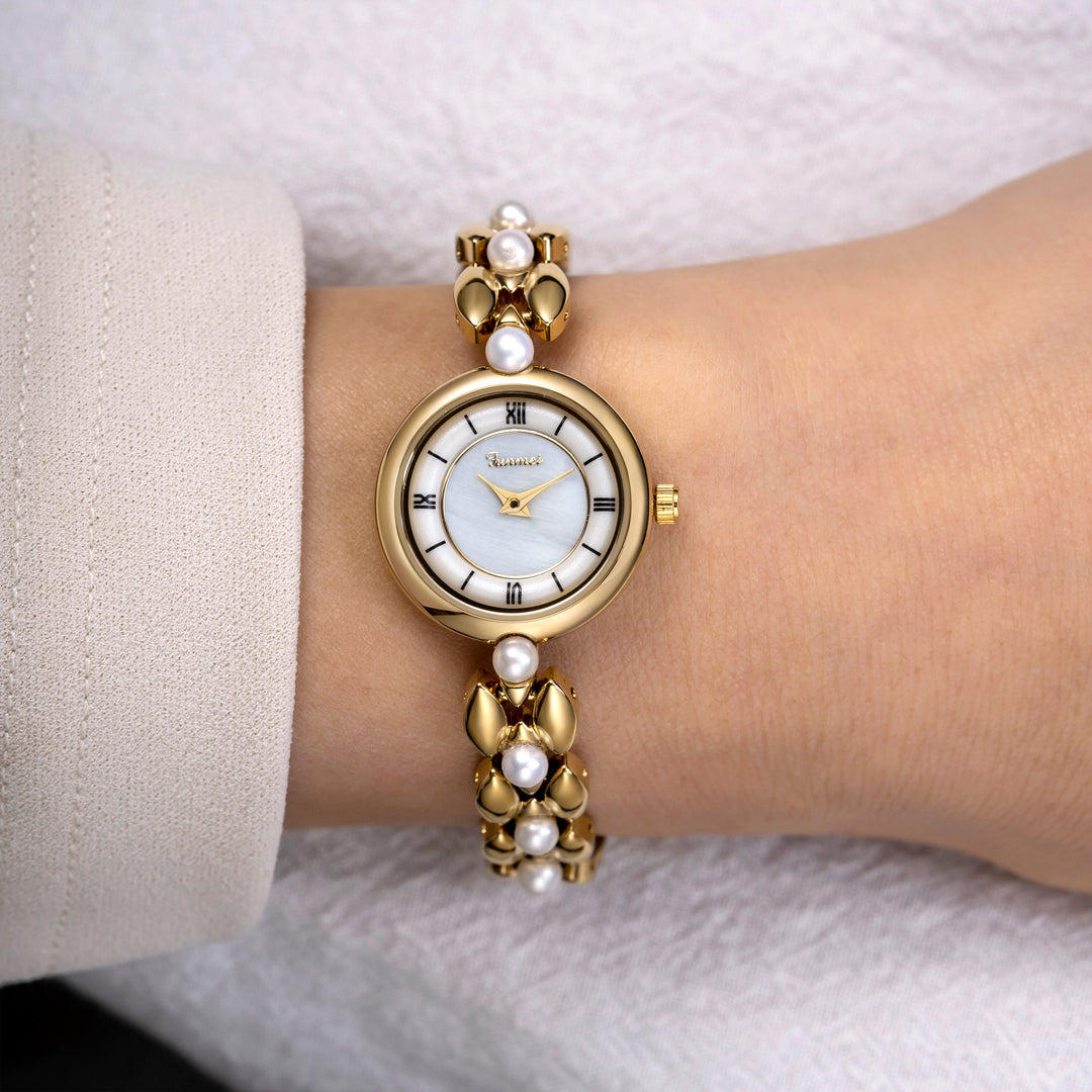 Classic Pearl Gold Watch