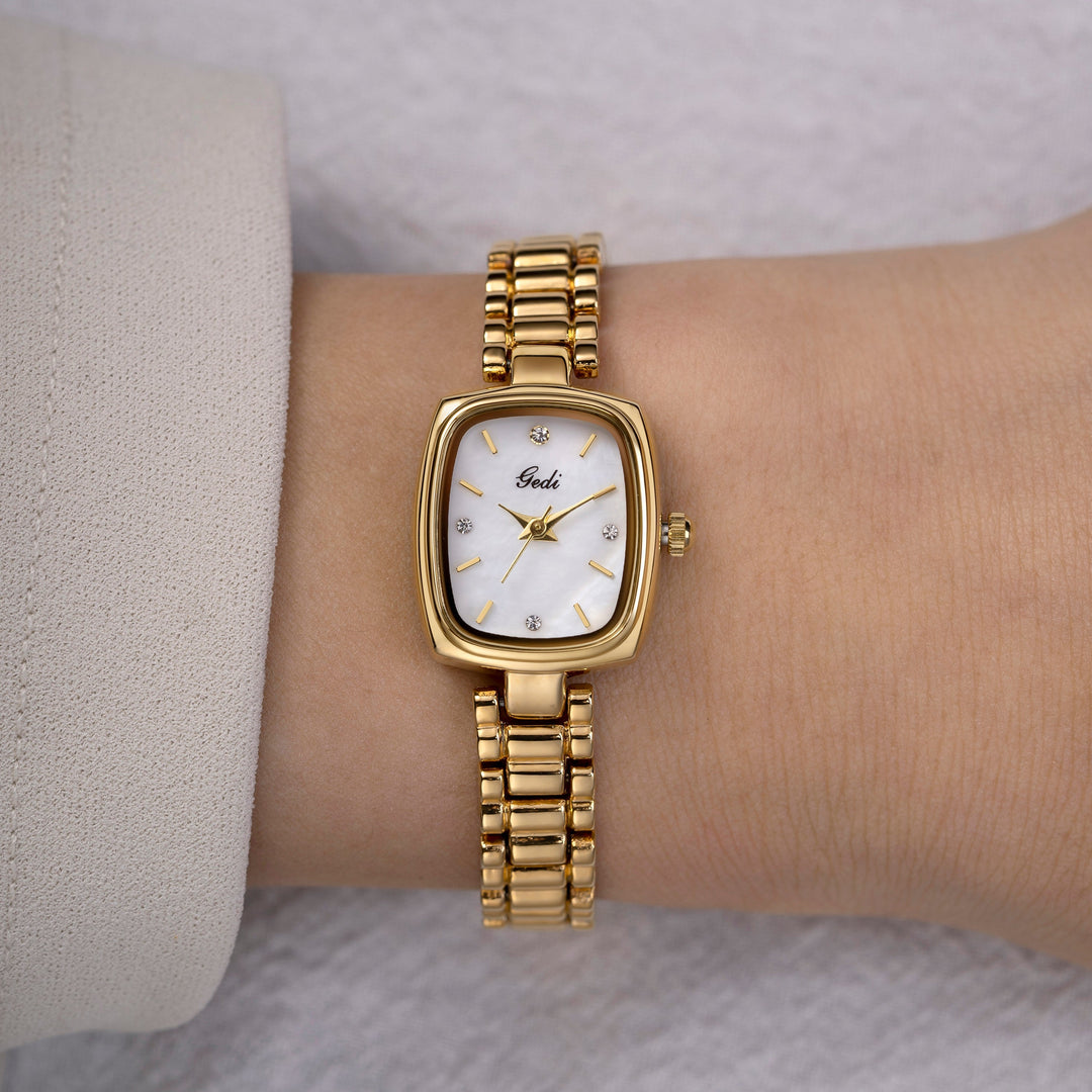 Gold Square Bracelet Watch