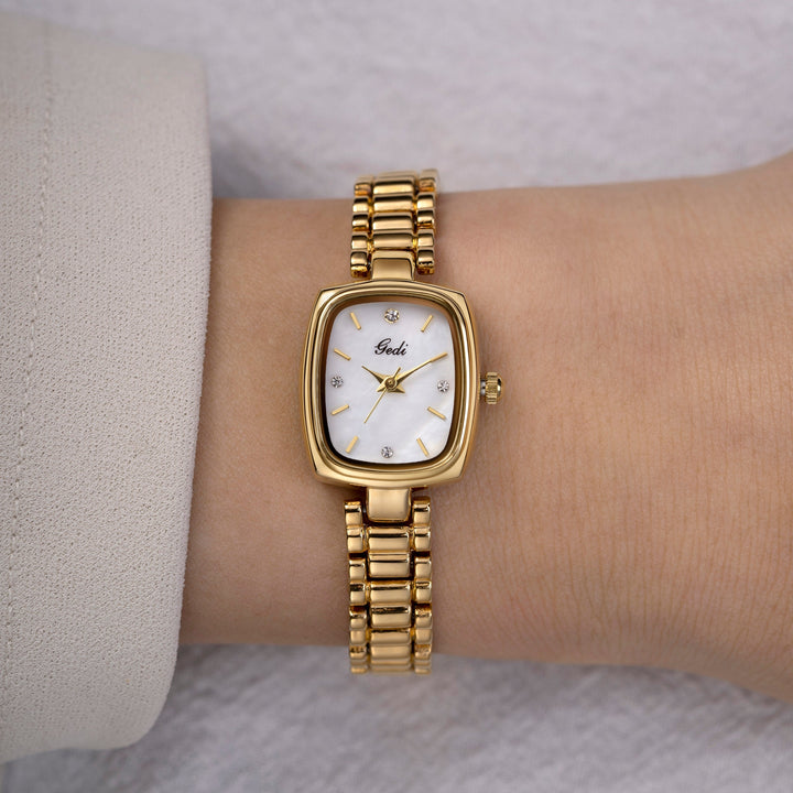 Gold Square Bracelet Watch