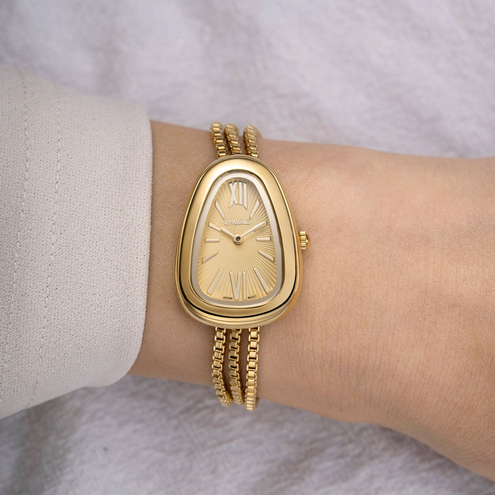 Gold Teardrop Bracelet Watch