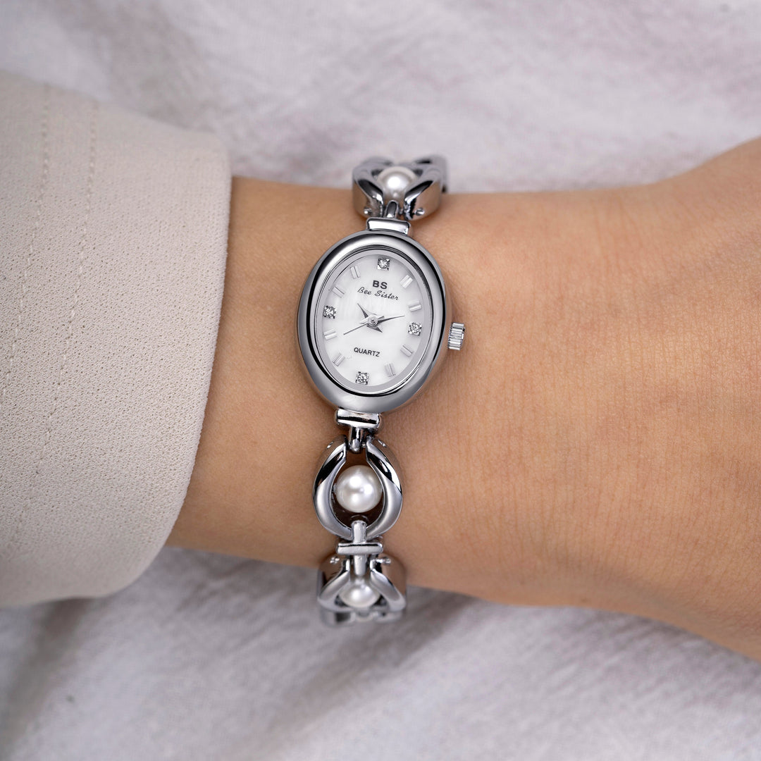 Pearl Silver Elegant Watch