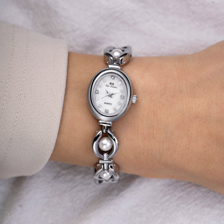 Pearl Silver Elegant Watch