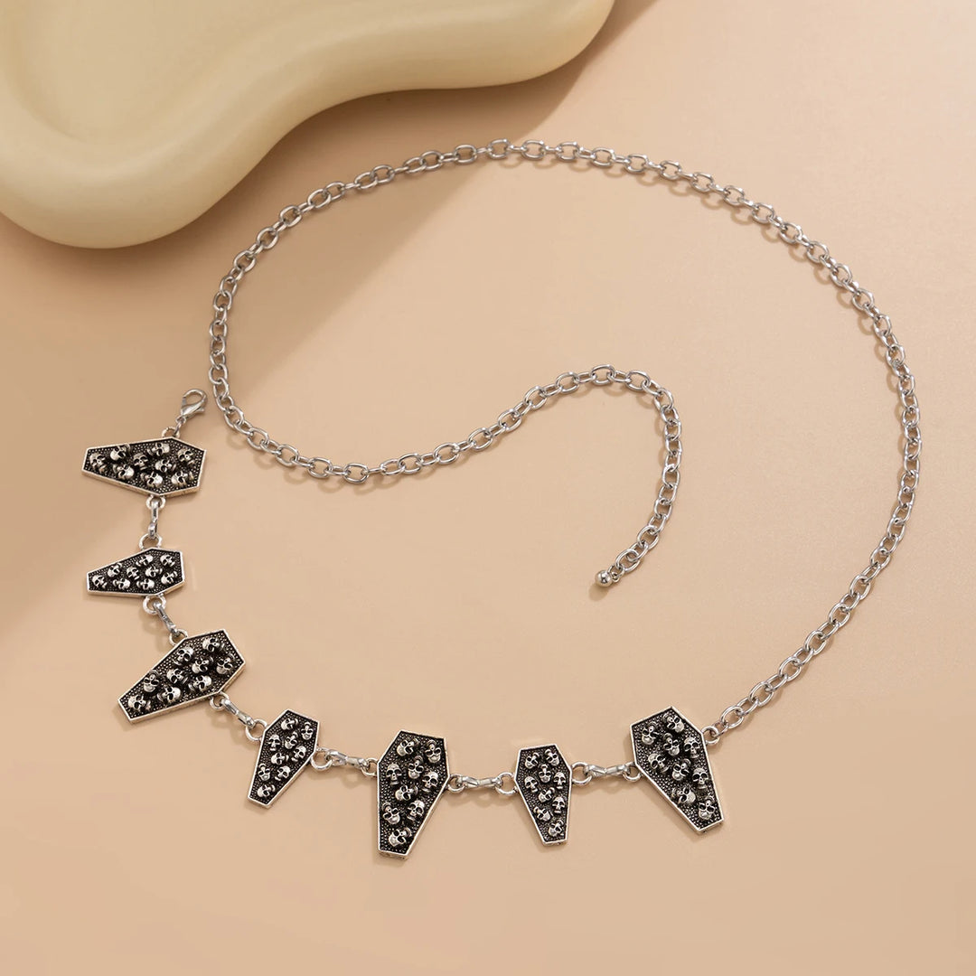 Gothic Coffin Skeleton Waist Chain