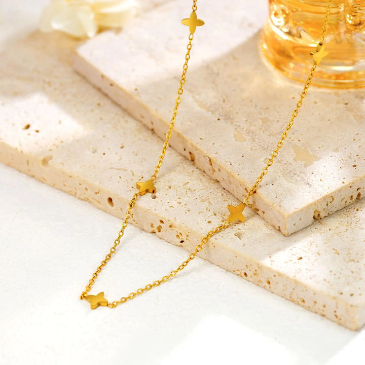 Golden Star Charm Necklace