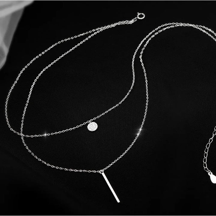 Double Layer Sterling Necklace