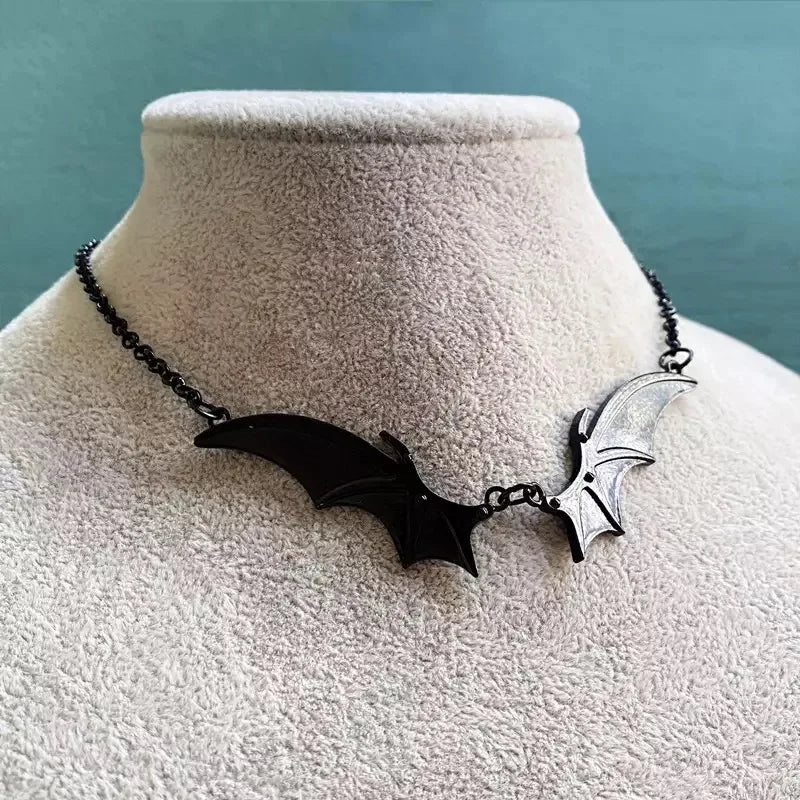 Gothic Vampire Bat Wings Choker