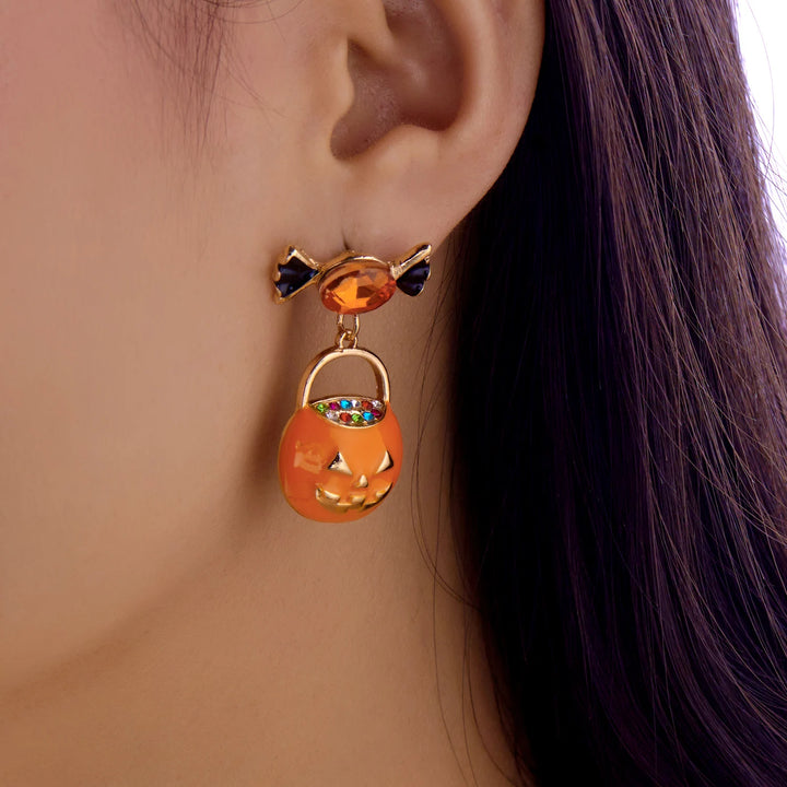 Halloween Pumpkin Candy Earrings