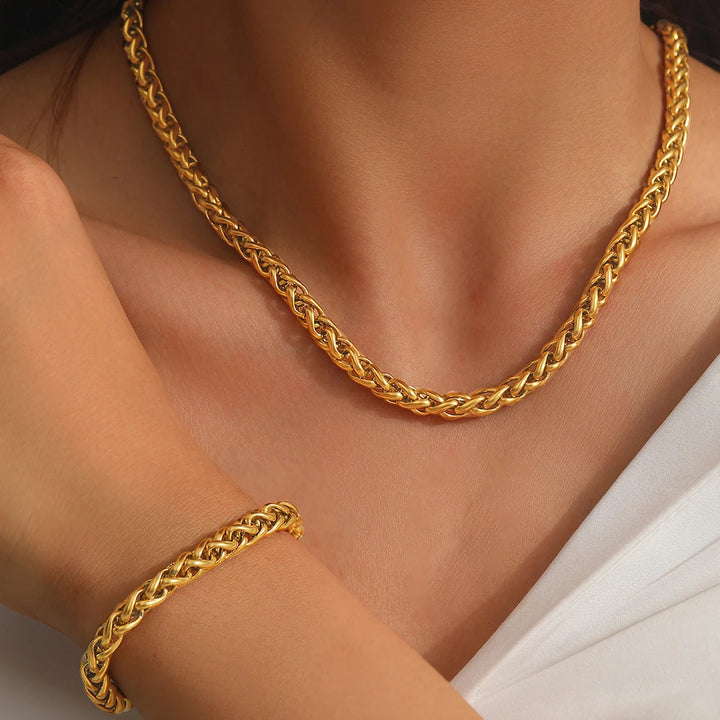 Chic Stainless Steel Chain Set