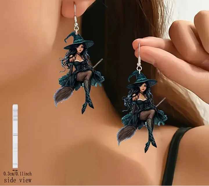 Halloween Witch Earrings