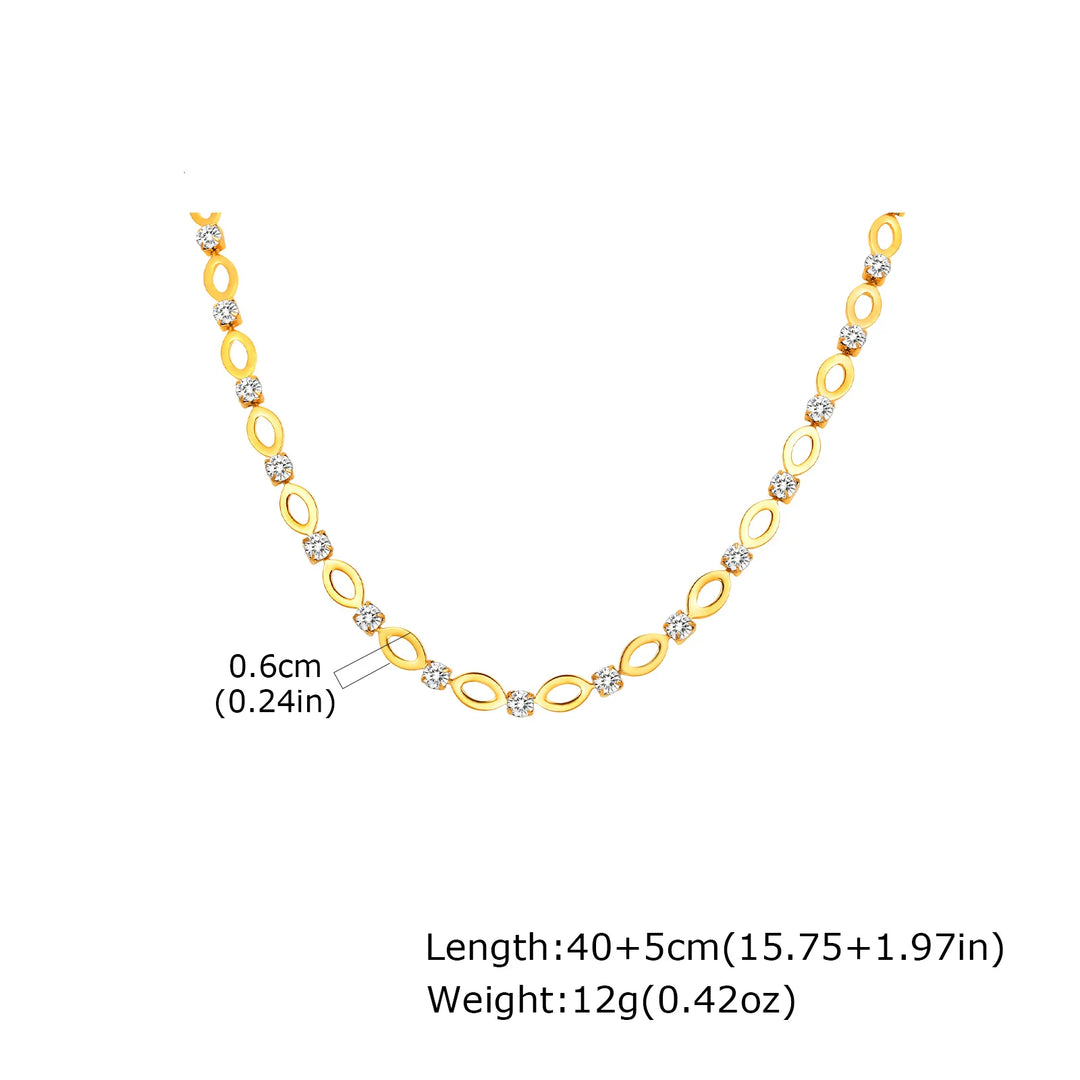 Exclusive Oval Link Zirconia Set
