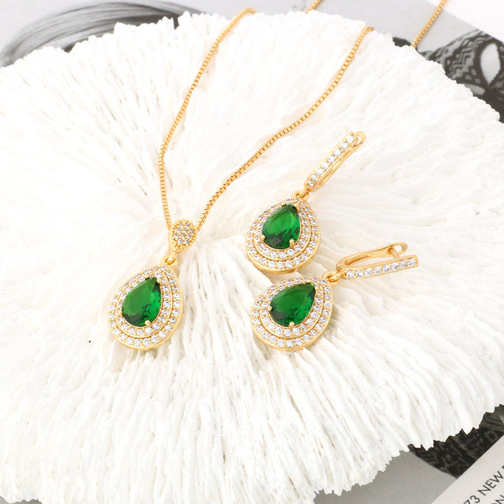 Green Gold Jewellery Set