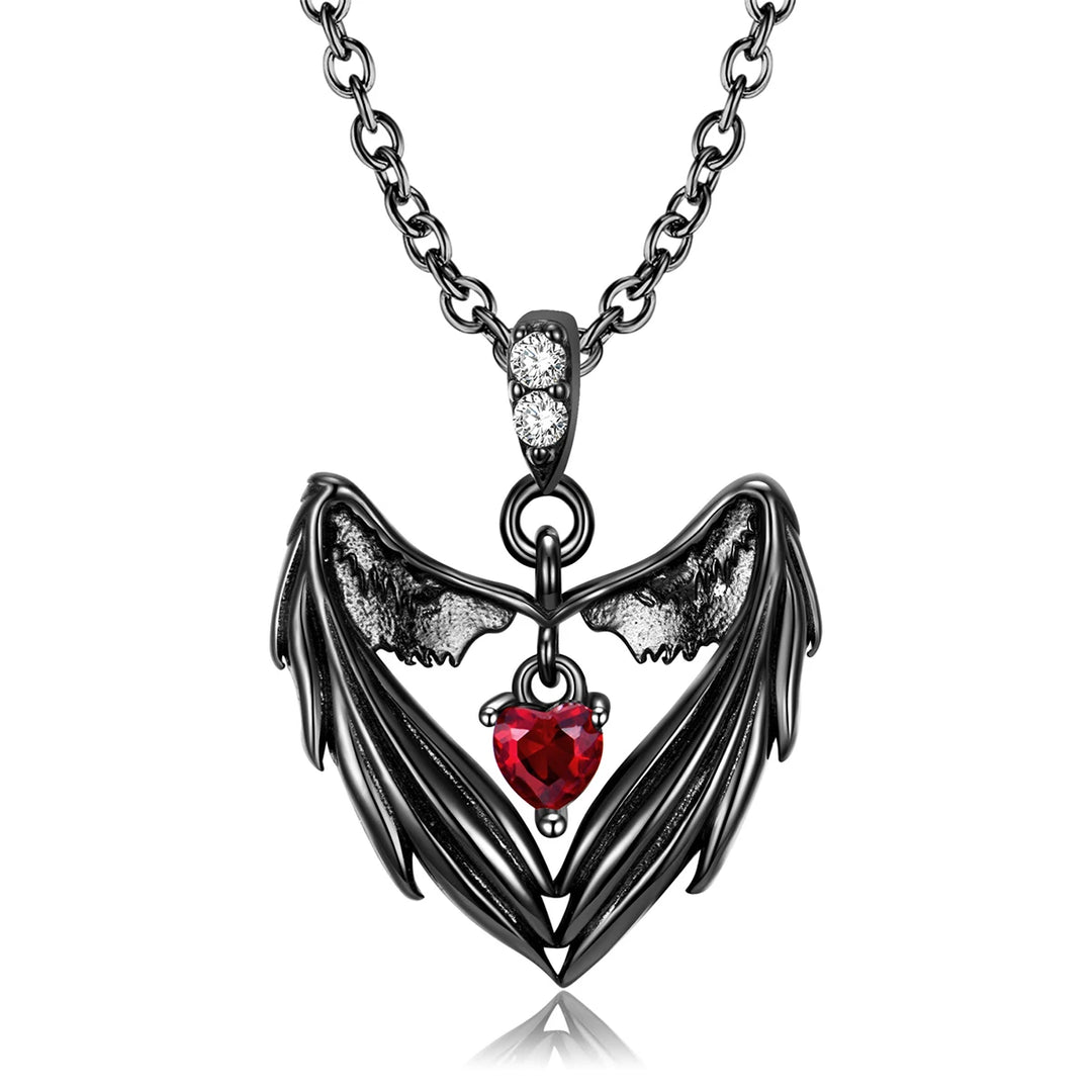 Gothic Heart Pendant Necklace