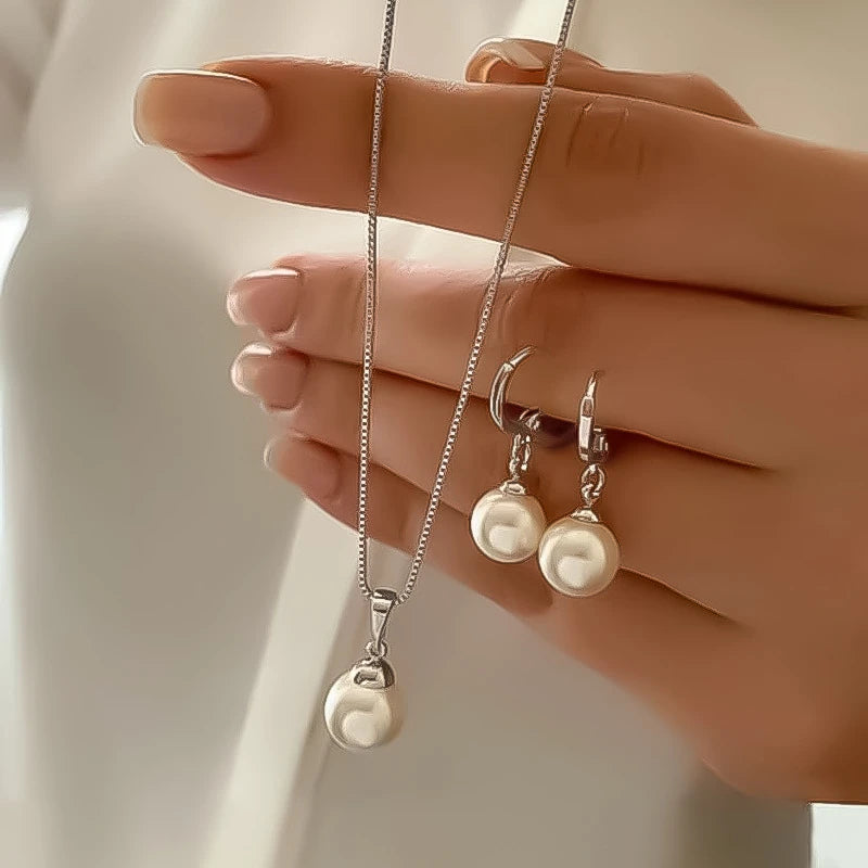 Elegant Imitation Pearl Set