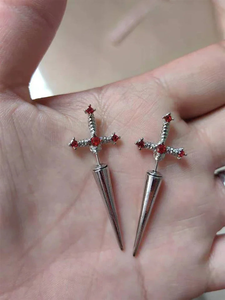 Gothic Sword Dagger Earrings