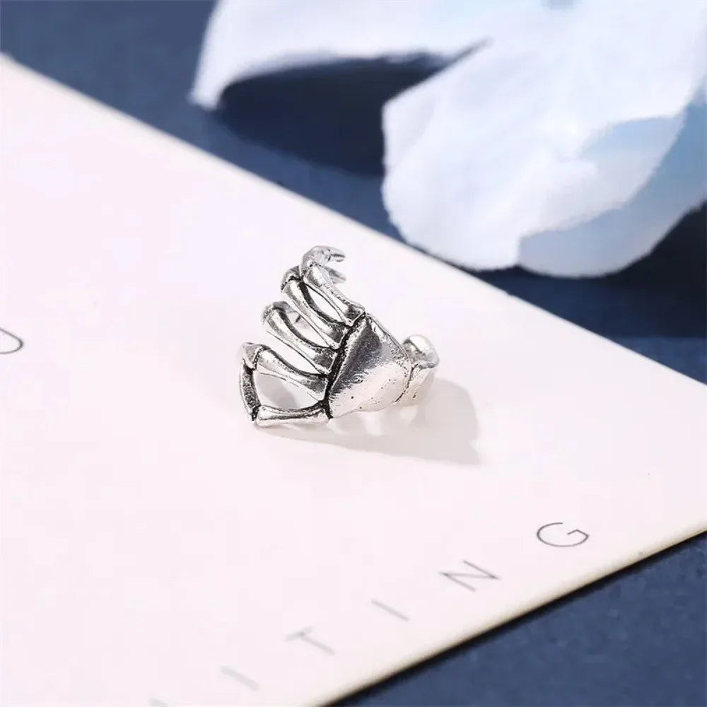 Gothic Skeleton Hand Ear Cuff