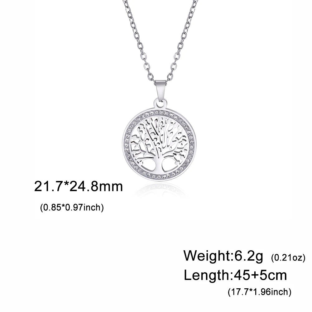 Golden Harmony Tree of Life Necklace