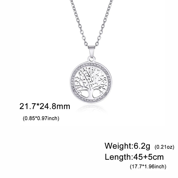 Golden Harmony Tree of Life Necklace