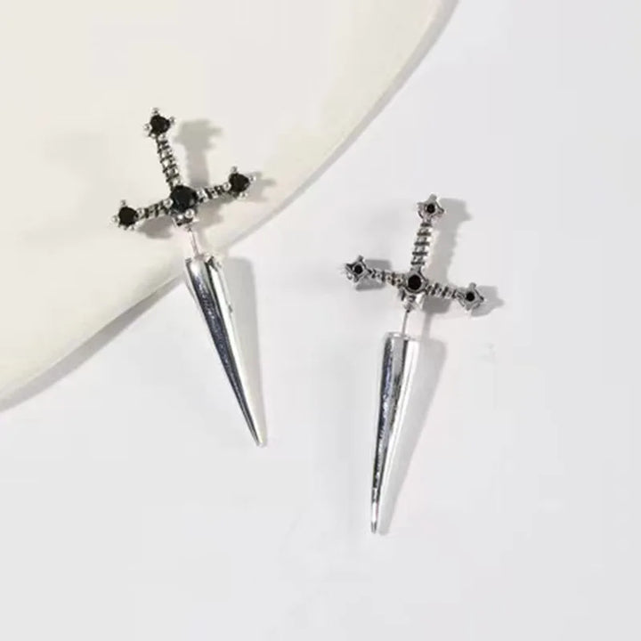 Gothic Sword Dagger Earrings