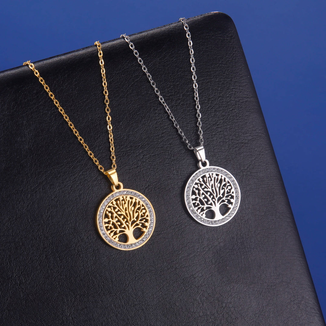 Golden Harmony Tree of Life Necklace