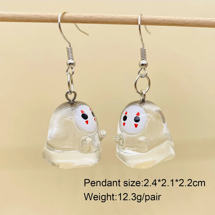 Halloween Ghost and Pumpkin Hoop Earrings