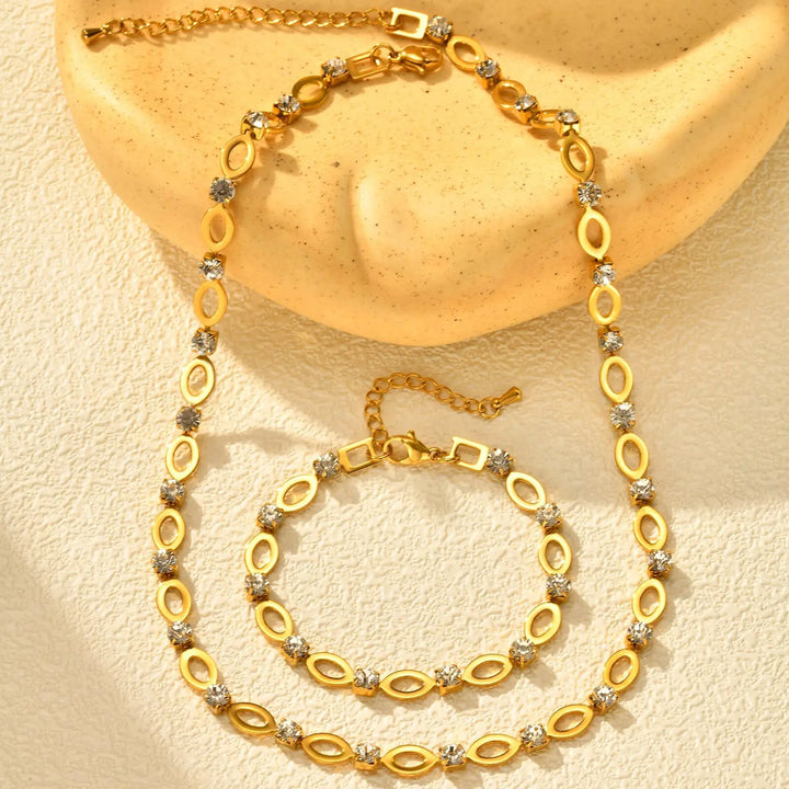 Exclusive Oval Link Zirconia Set