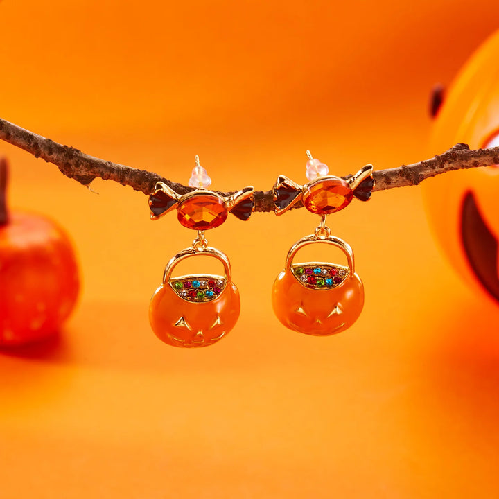 Halloween Pumpkin Candy Earrings