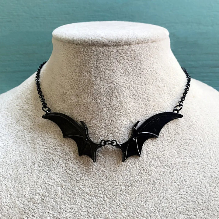 Gothic Vampire Bat Wings Choker